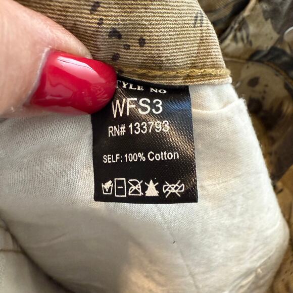 Women's Pol Camouflage Paneled Raw Hem Mini Skirt Size M NEW - Picture 5 of 8